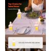 12 Pcs Decorative Candle Lantern, LED Electric Flameless Candle, Plastic LED Holder with Glass