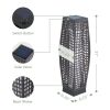 Solar Outdoor Floor Lamp, Lantern Wicker Deck Lights for Garden Decor, 1 Piece