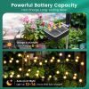Solar Garden Lights, LED Swaying Solar Lights Outdoor Waterproof, Warm White Firefly Outdoor Decorative Lights, Garden Decor, Yard, Patio