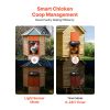 Automatic Chicken Coop Door, Solar & Battery Powered Chicken Door with LCD Display, Remote Control, Light Sensor & Timer, Anti-Pinch Security