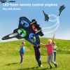 Remote Control Airplane Drone with Battery, Suitable for Boys/adults Aged 8-12, Foam Airplane Toy, Stable Hovering, 360° Flips, LED Lights